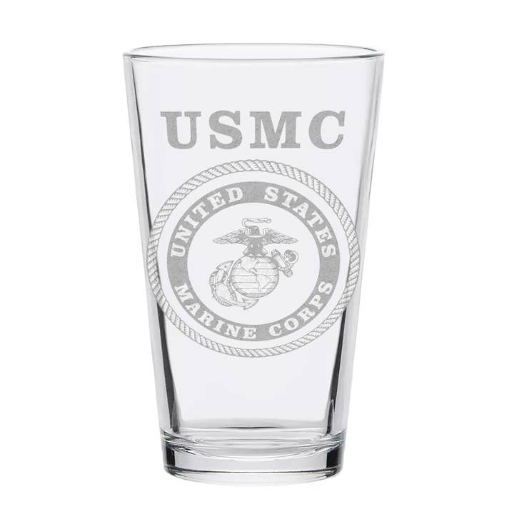 MILITARY Engraved Pint Glasses | Unique Gift! for wholesale by LumEngrave