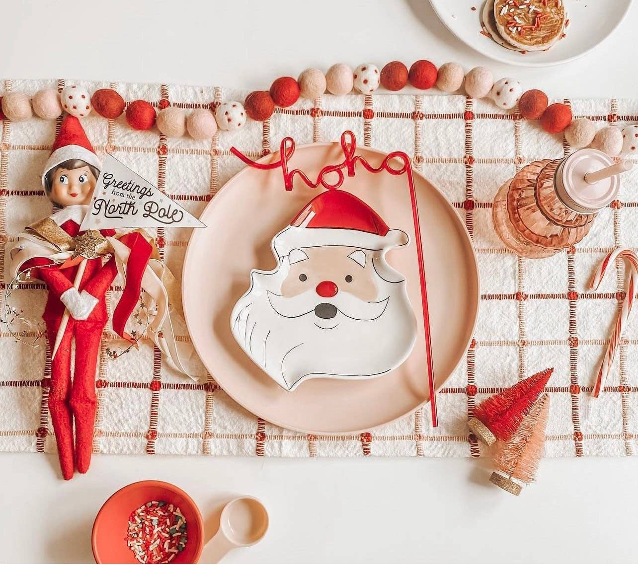 Pearl & Jane - Wholesale Bunting/Garland - Sprinkle of Red & Pink Felt Ball Garland1