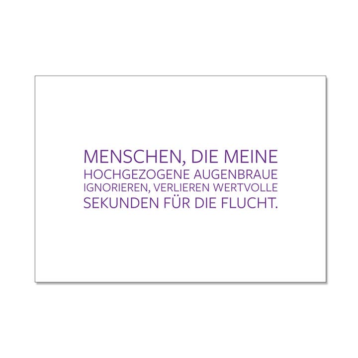 Postcard landscape, PEOPLE WHO IGNORE MY RAISED EYEBROW for wholesale by 17;30