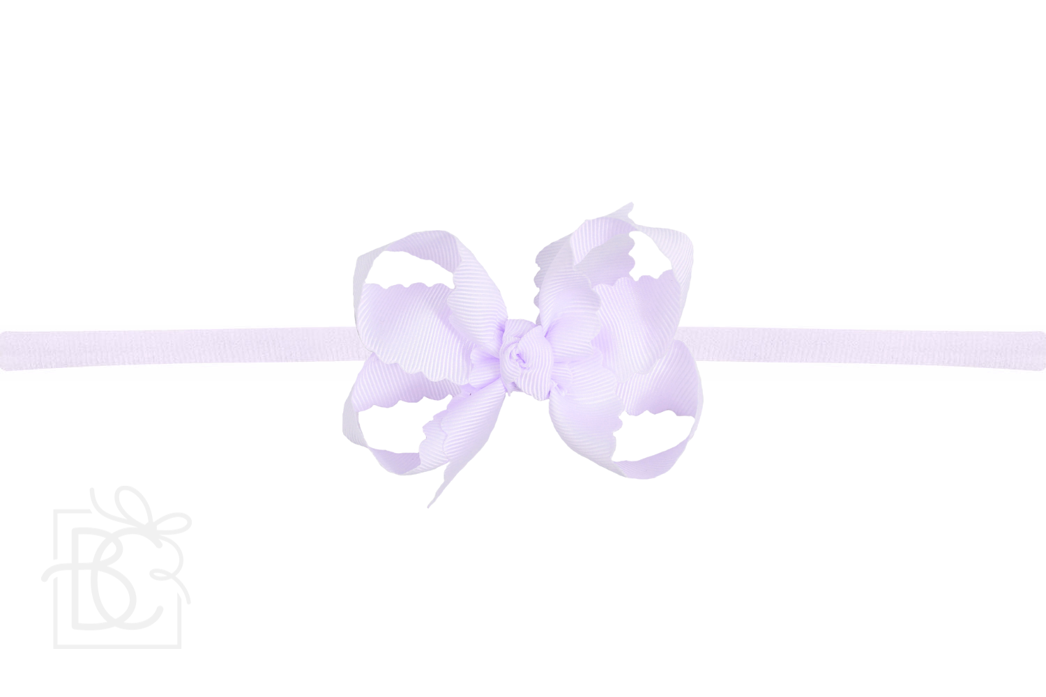 Beyond Creations, LLC - Venta al por mayor Cinta para el pelo - Niños - DIADEMA TIPO PANTIMEDIAS DE NAILON DE 1/4 PULGADAS CON LAZO EN EL BORDE FESTONEADO59