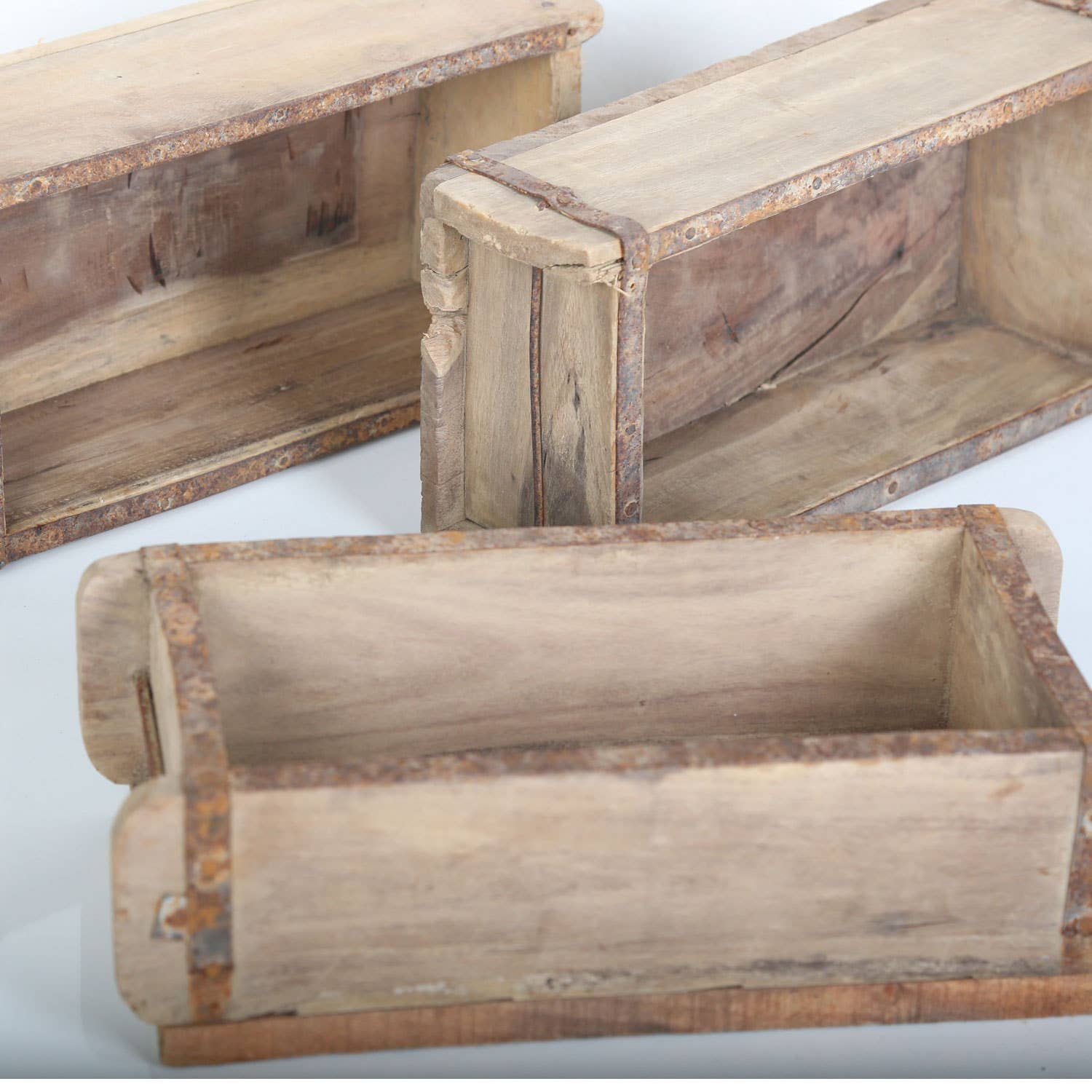 Casa Moro - Wholesale Storage Bin - vintage brick shape 1 chamber old wood box storage decoration2