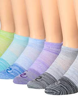 6 pares de meias masculinas Ronnox de corte baixo para corrida e desempenho atlético pequenas/médias MRLT03-B-SM por atacado de Gold Hose LLC