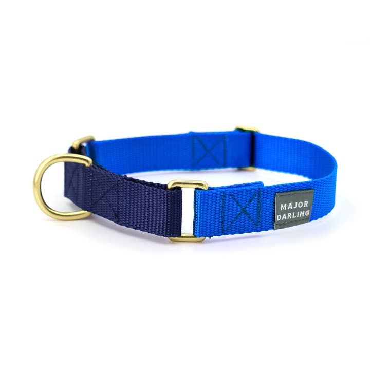 Martingale Collar / Cobalt + Navy for wholesale by Major Darling
