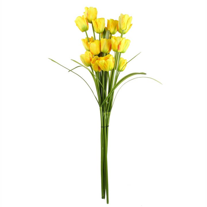 Leaf Design UK LTD โ wholesale Artificial flowers โ 80cm Artificial Tulip Yellow Stem5