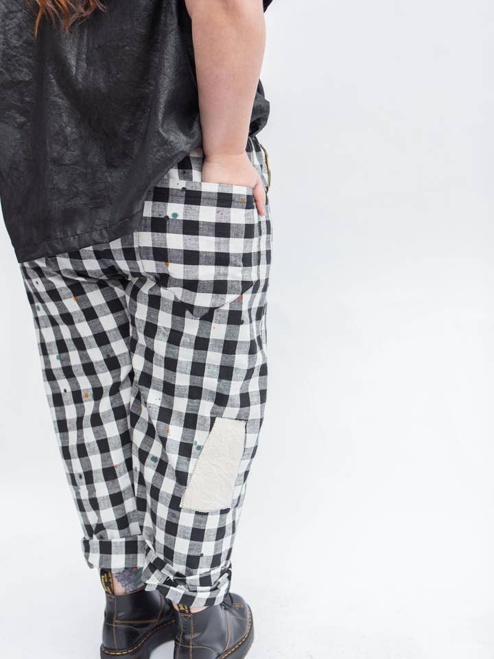 Pocket Pant, Check for wholesale by Megan-Ilene