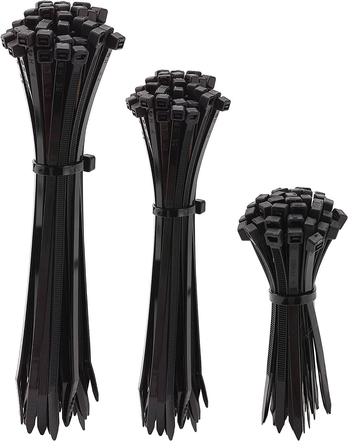 Bates Choice - Vente Outil de bricolage - Bates - Attaches de câble à glissière, paquet de 150, tailles assorties, 4/8/12 pouces0