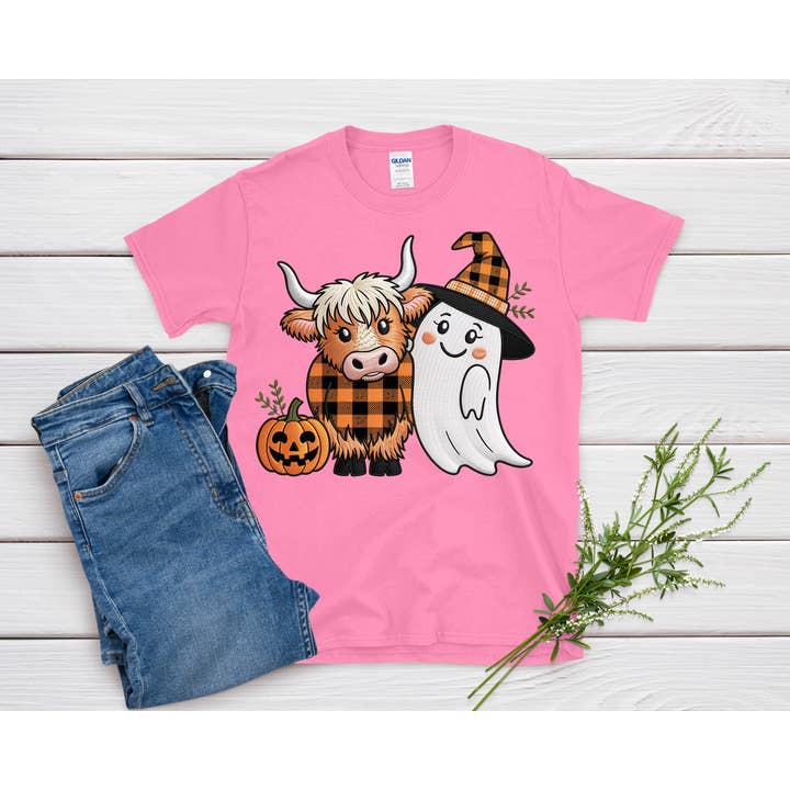 rnsublimation - Wholesale Sublimation Transfer - DTF Faux Embroidery Cow and Ghost Transfer Ready to Press2