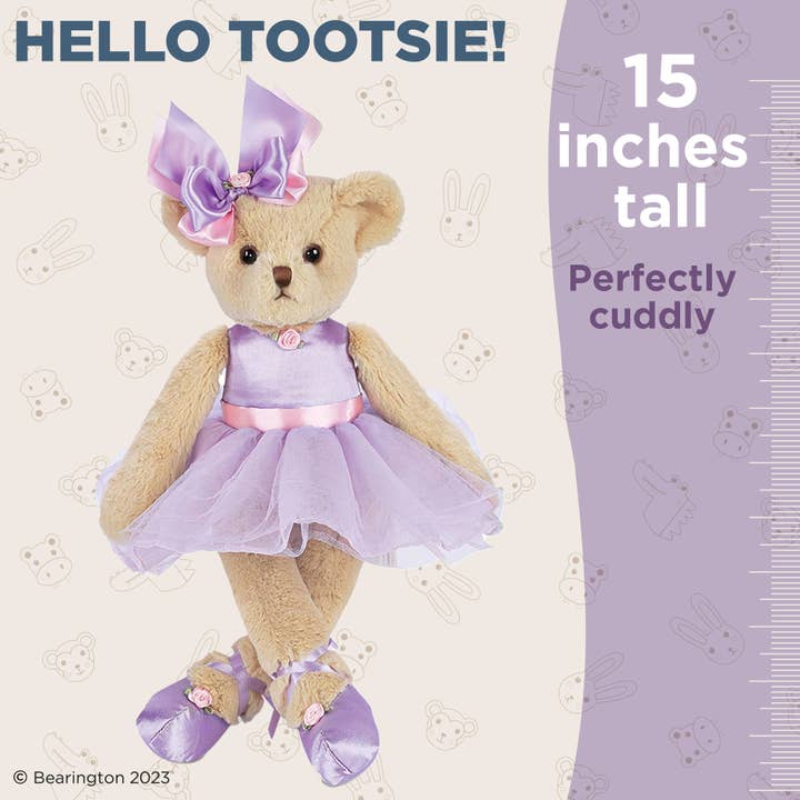 Bearington Collection - Wholesale Stuffed/Plush Toy - Kids & Baby - Tootsie Tutu Ballerina