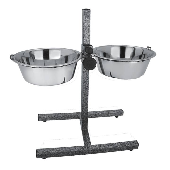 Soporte 2 comederos 4,5L - 60cm para venta al por mayor de Bubimex