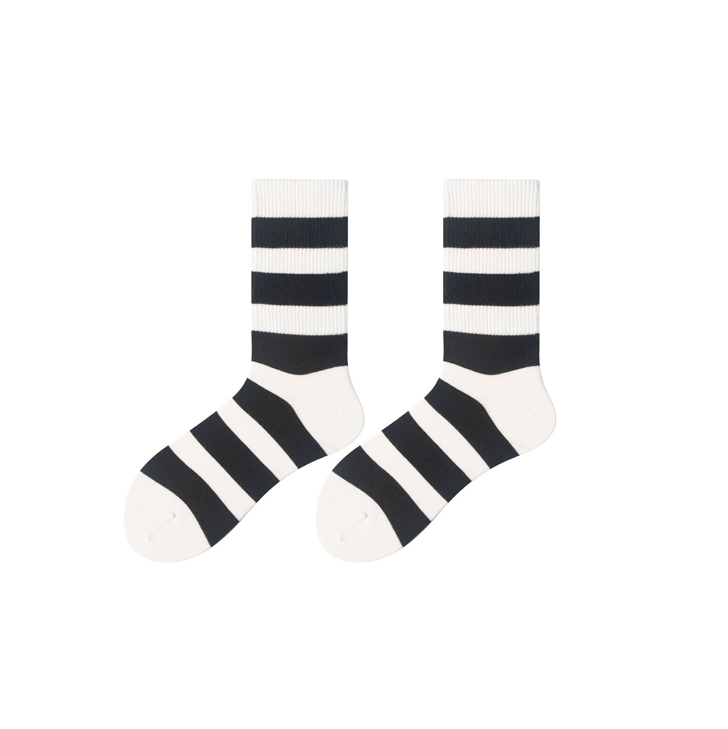 Marc JoJo - Wholesale Socks - Unisex - Classic Striped Socks ⚫⚪0