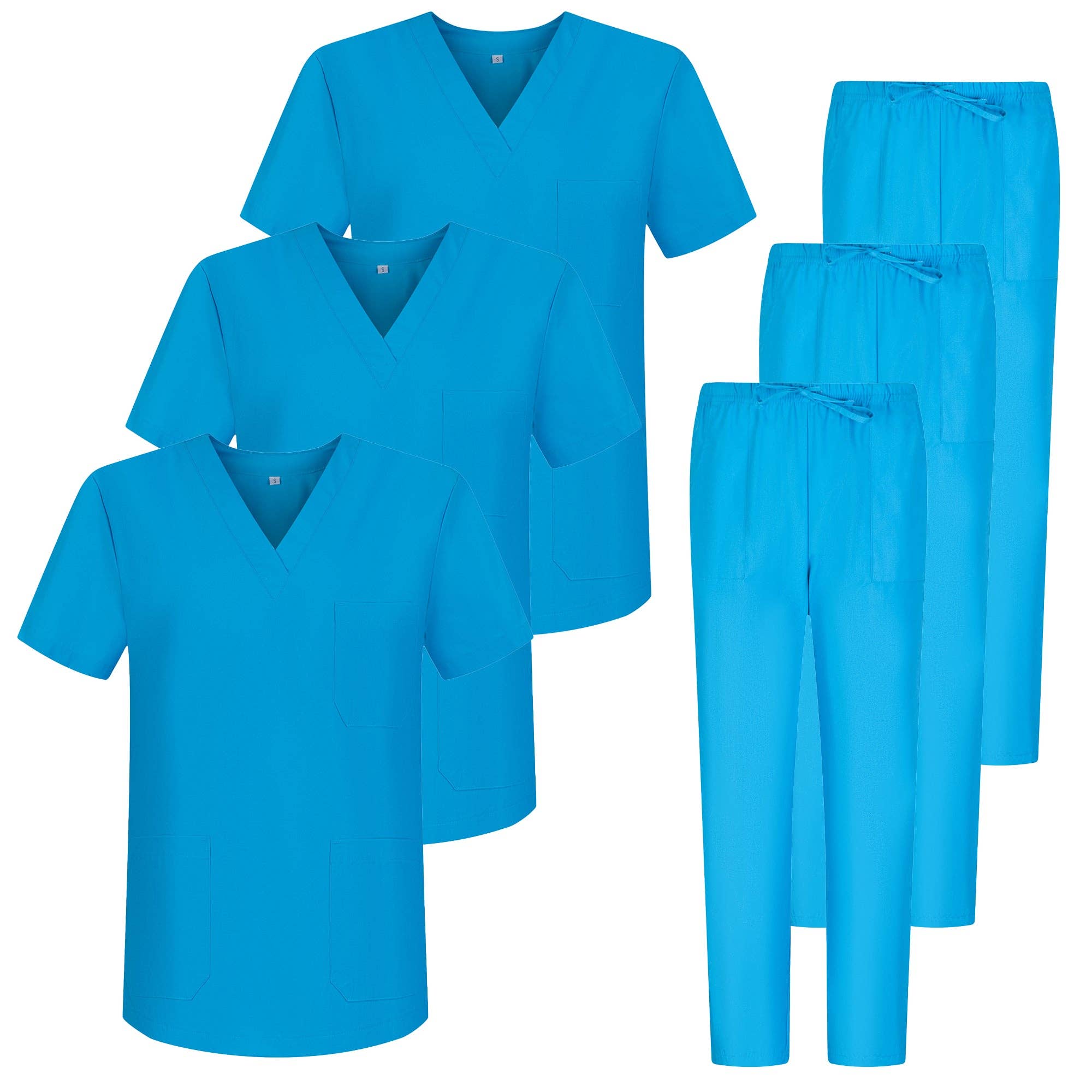 MISEMIYA - Wholesale Healthcare Uniform - Women's - 3-Unit Pack - Unisex Sanitary Uniform 3-6801-68024