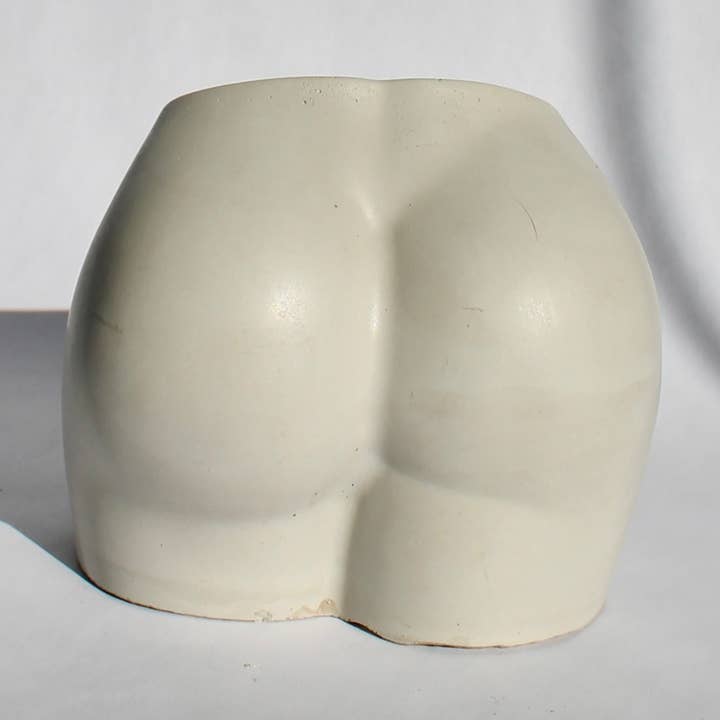 Concrete Booty Vase in Gray for wholesale by House of Ivy