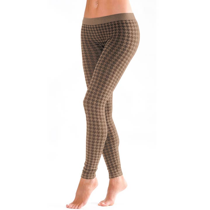 Skinnytees - Wholesale Athletic/Lounge Leggings - Women's - Houndstooth Leggings1
