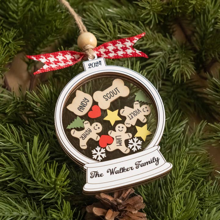 Ornamento de Gengibre em Madeira O44 por atacado de BearCrafts