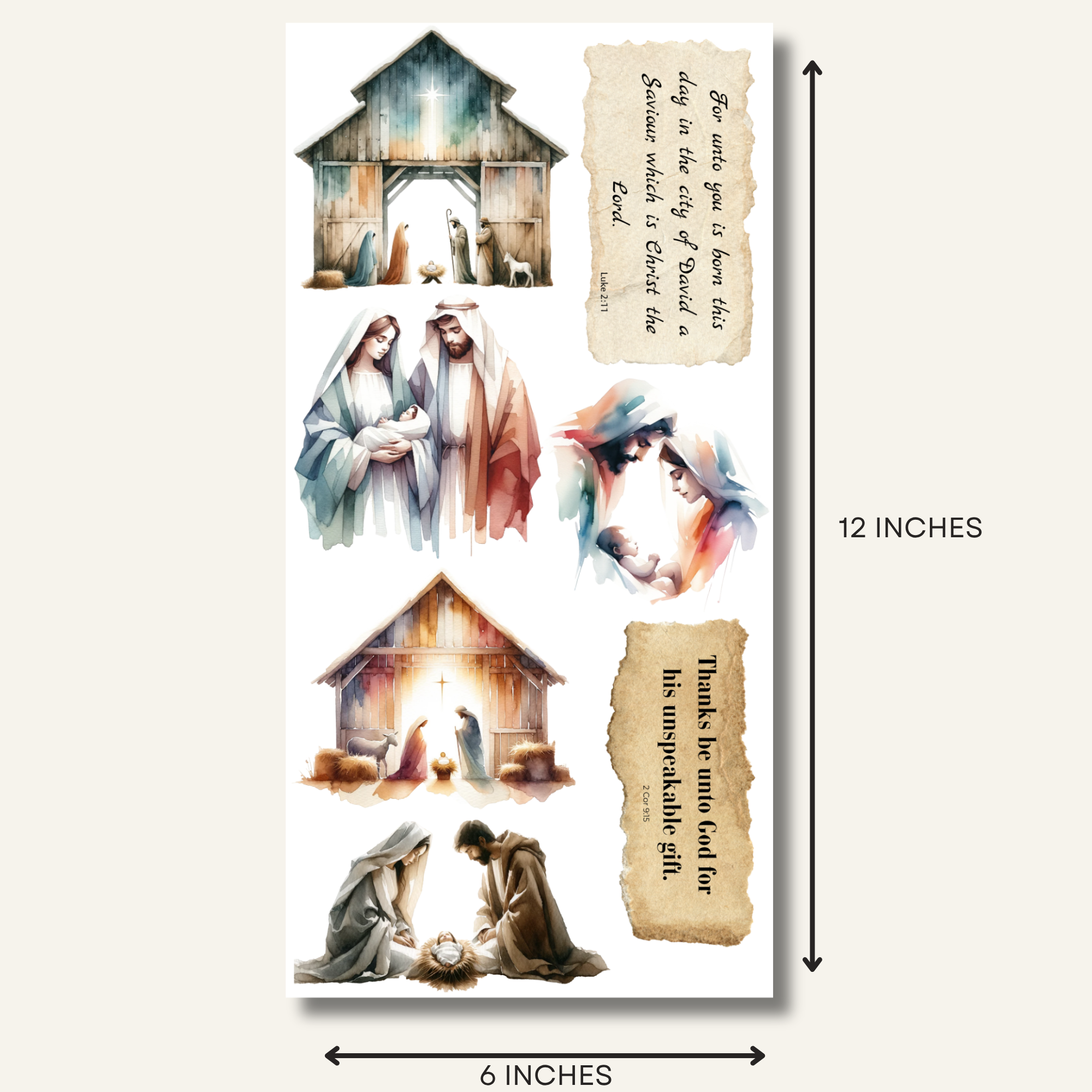 Christian Craft Paper - Wholesale Crafts, Hobbies & DIY - Nativity | Rub On Transfer | Bible Verse | Decals For Crafts1
