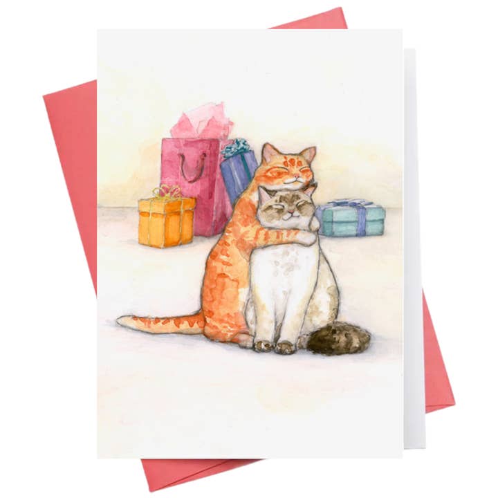 Cat's Meow | Christmas Greeting Card for wholesale by Inkwell Cards