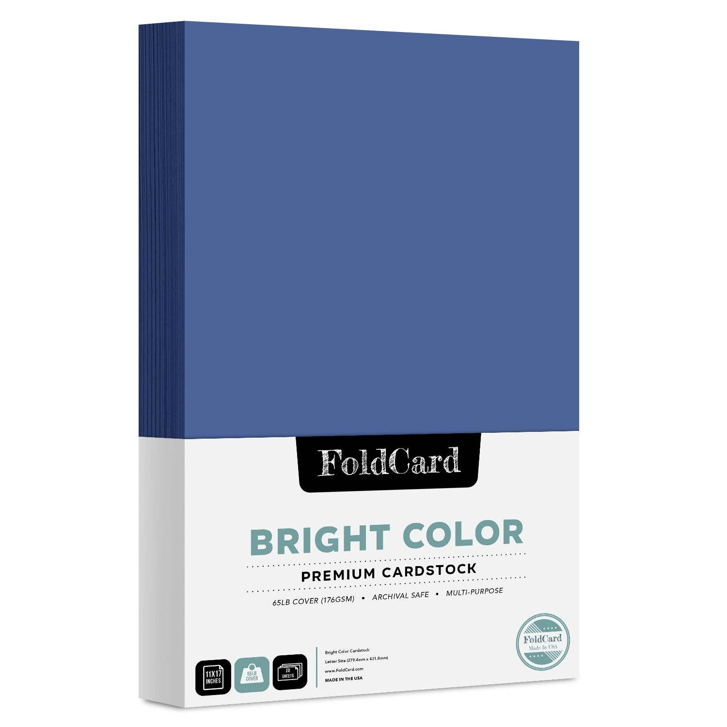 Fine Cardstock - Wholesale Craft Supplies - Premium Quality Bright Color Cardstock: 11 x 17 - 50 Sheets2