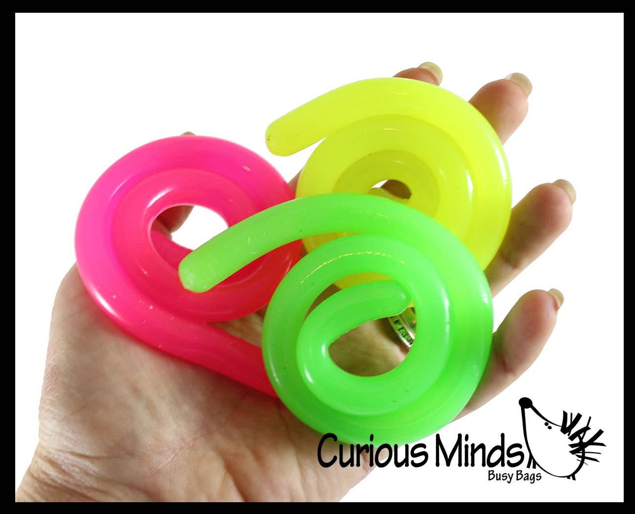 Curious Minds Toys - Wholesale Fidget Toy - Kids - 1 Glow in the Dark Stretch String Fidget Toy- Worm Noodle S9