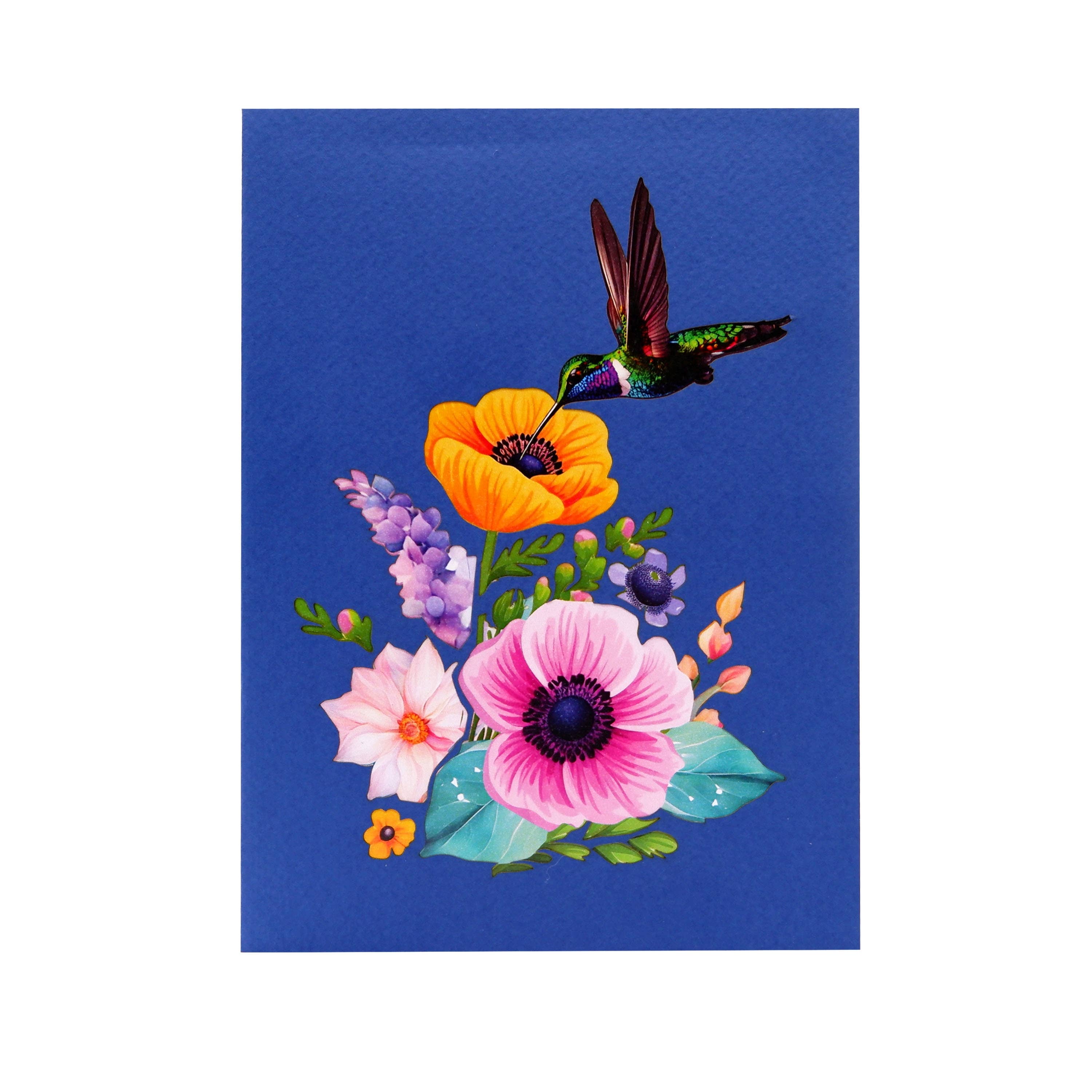 Wonder Paper Art - Venta al por mayor Tarjetas de felicitación - Tarjeta 3D Desplegable de Colibrí4