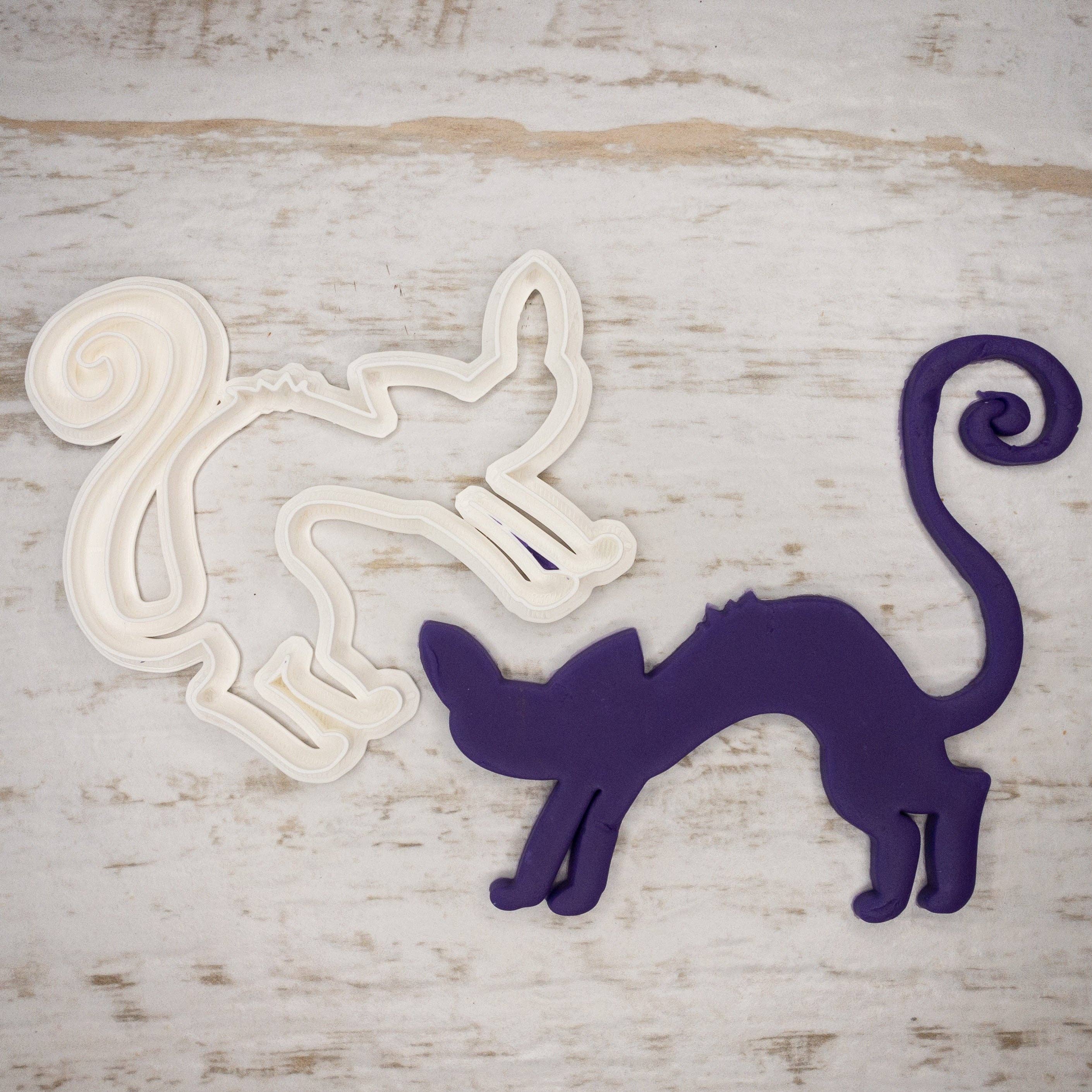 Cut Bake Stamp - Wholesale Biscuit cutter - Scary Cat Biscuit Cookie Cutter0