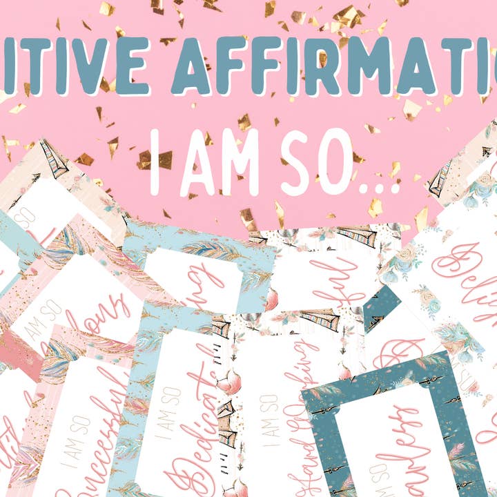 Positive Affirmationskarten — 20er-Pack — Ich bin so... für den Großhandel von Small Biz Supplies