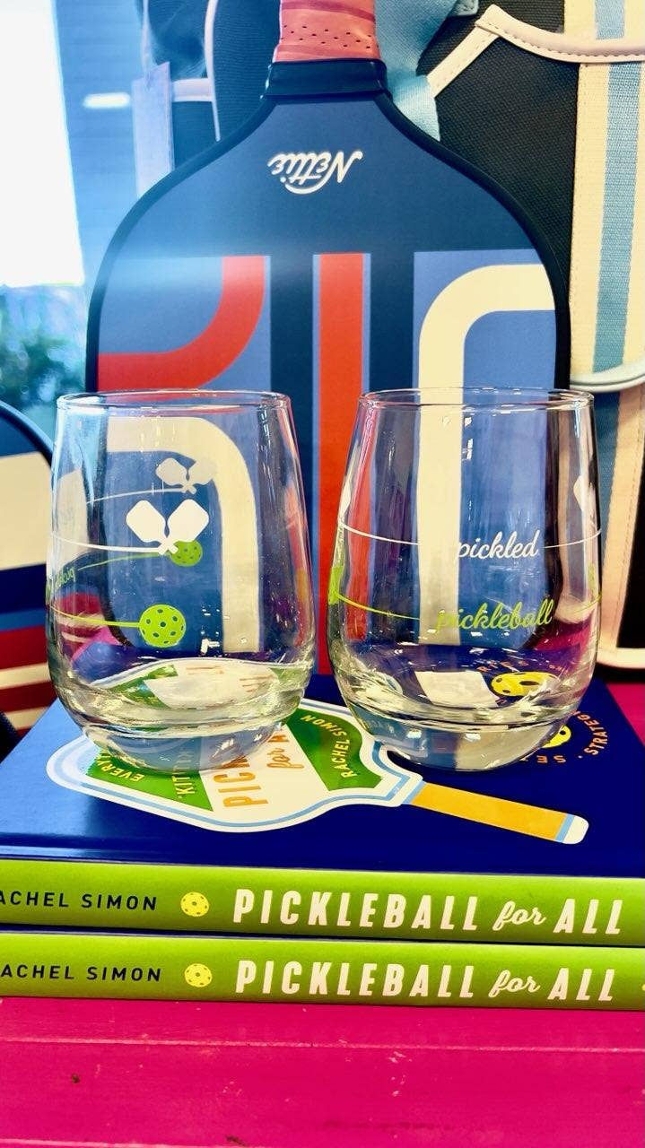 Pourtions Just Right - Wholesale Wine Glass - Stemless Wine Glass | Pickleball / Pickled2