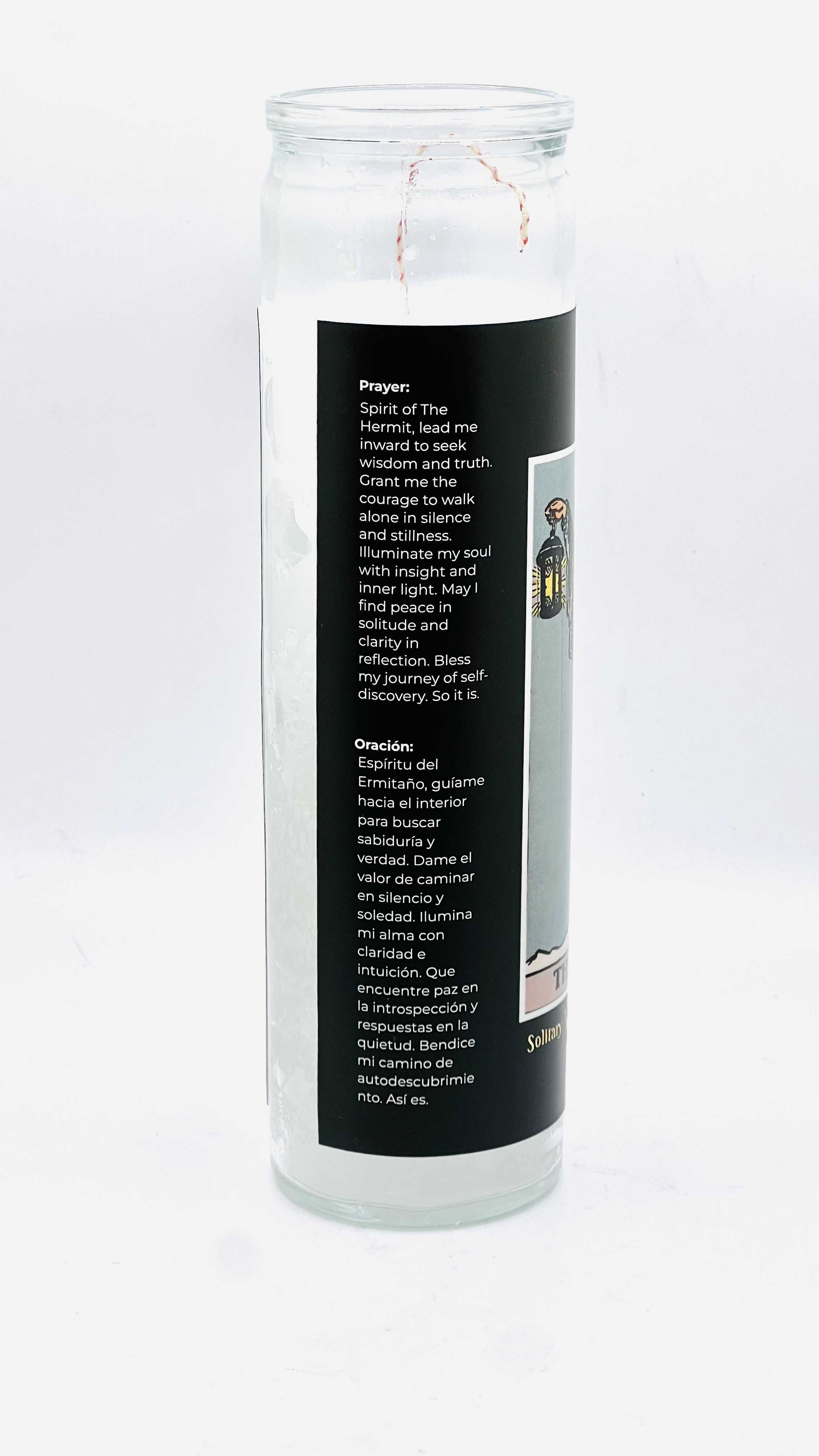Vrinda - Wholesale Votive Candle - The Hermit Tarot Candle   1