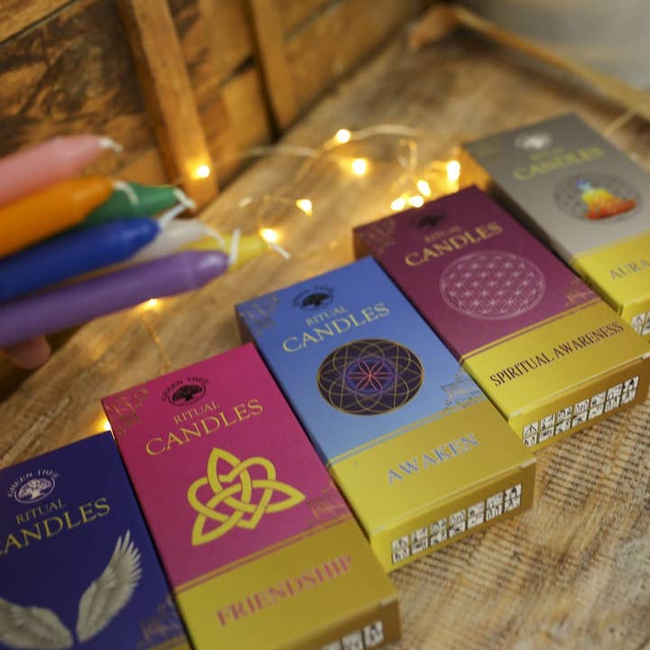 Ethike.eu - Wholesale Tapered Candle/Candlestick - 2 packs of 10 Ritual Candles - Awaken1