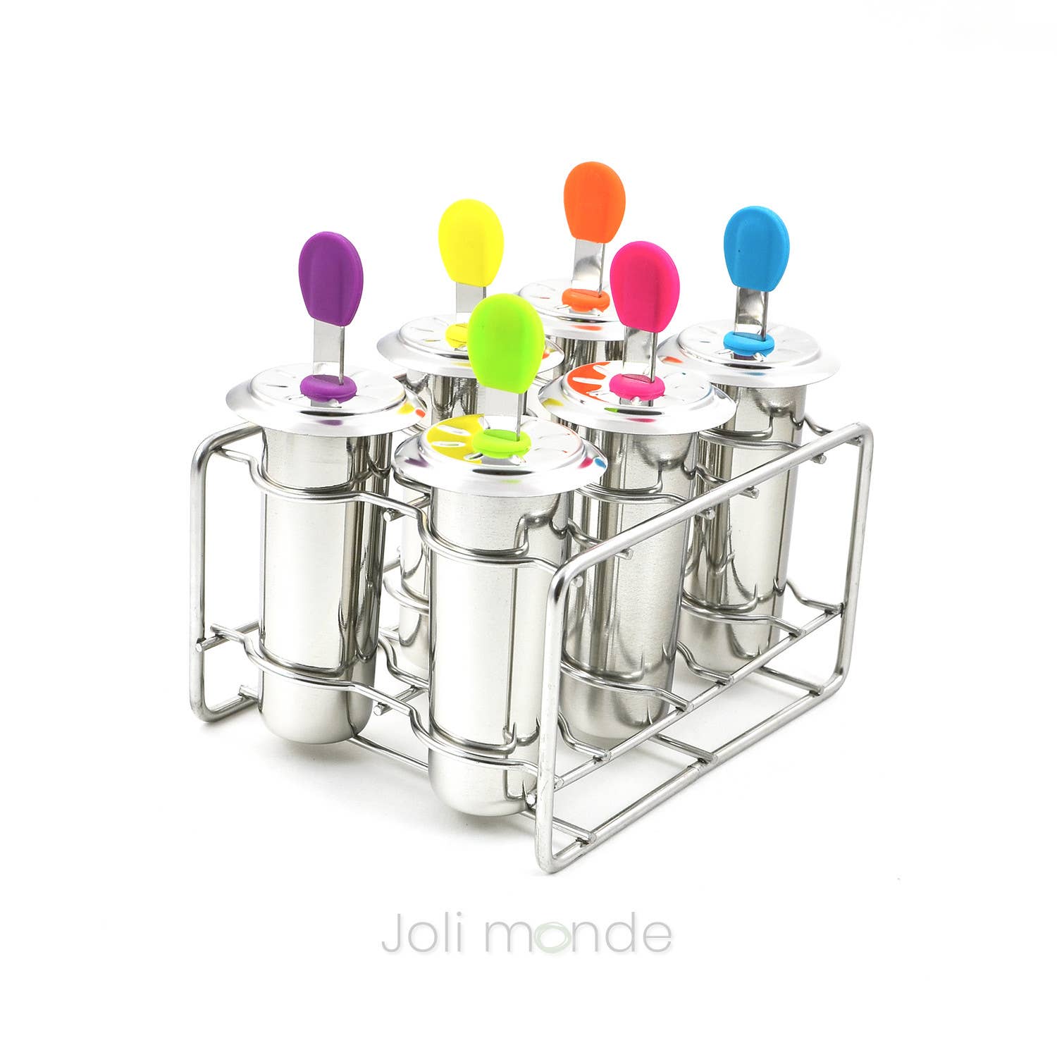 Joli Monde - Wholesale Cooler/Cooler Bag - Set of 6 TUBULUS 85ml stainless steel ice cream molds2