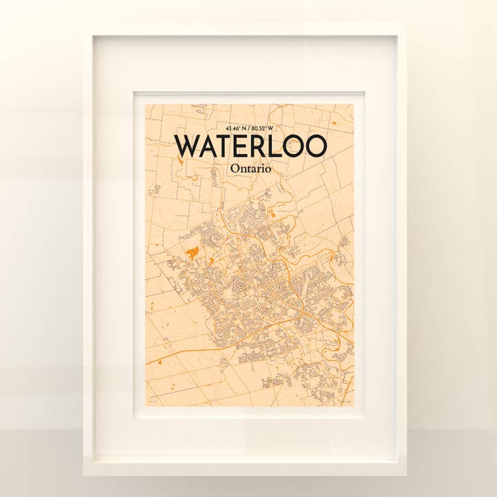 OurPoster.com - Wholesale Poster - Waterloo City Map Poster149