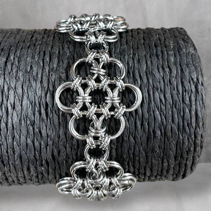 Stainless Steel Chain Maille Armour Bracelet | Japanese for wholesale by Instinct UK