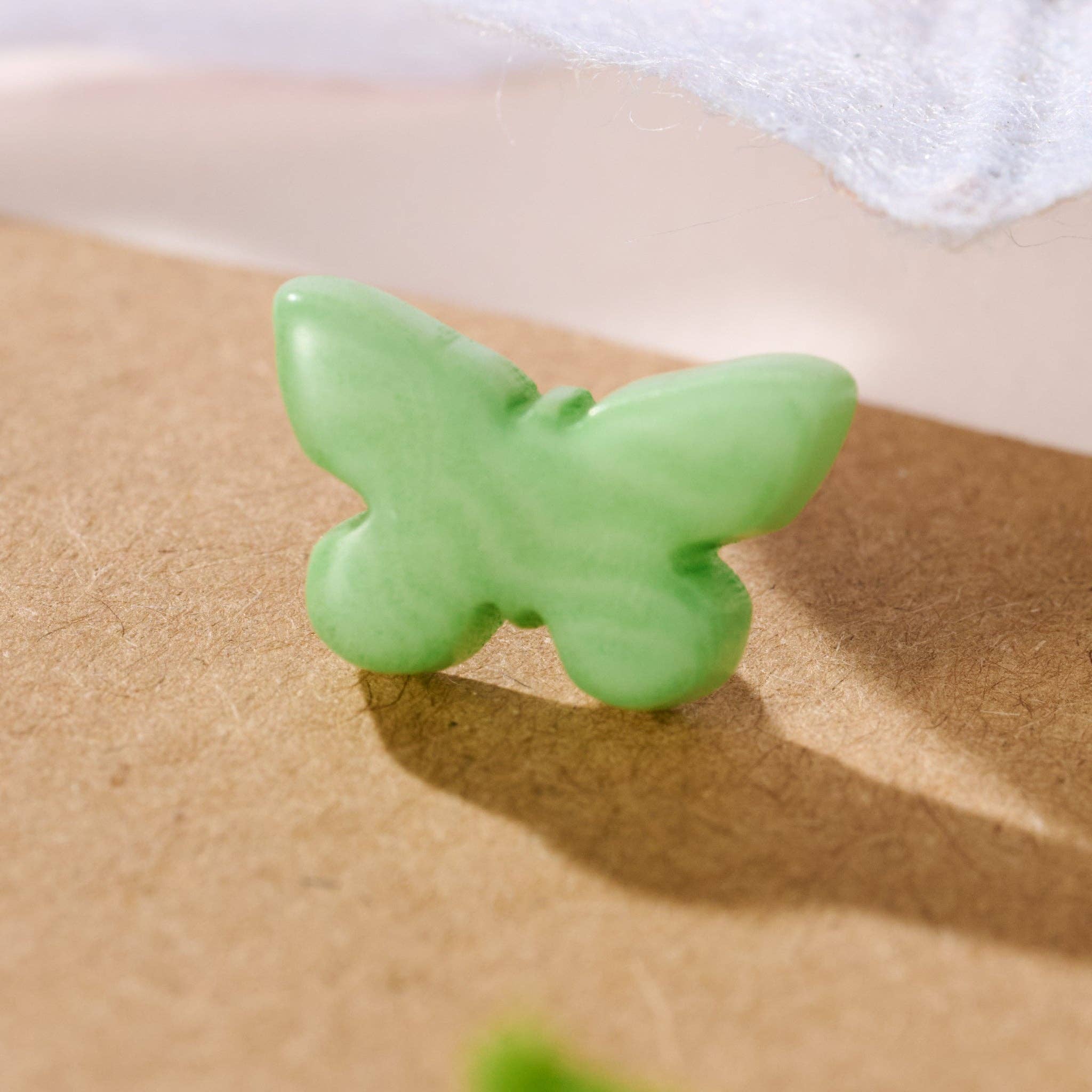 Ten Thousand Villages - Wholesale Stud/Post Earrings - Aleteo Butterfly Tagua Earrings2