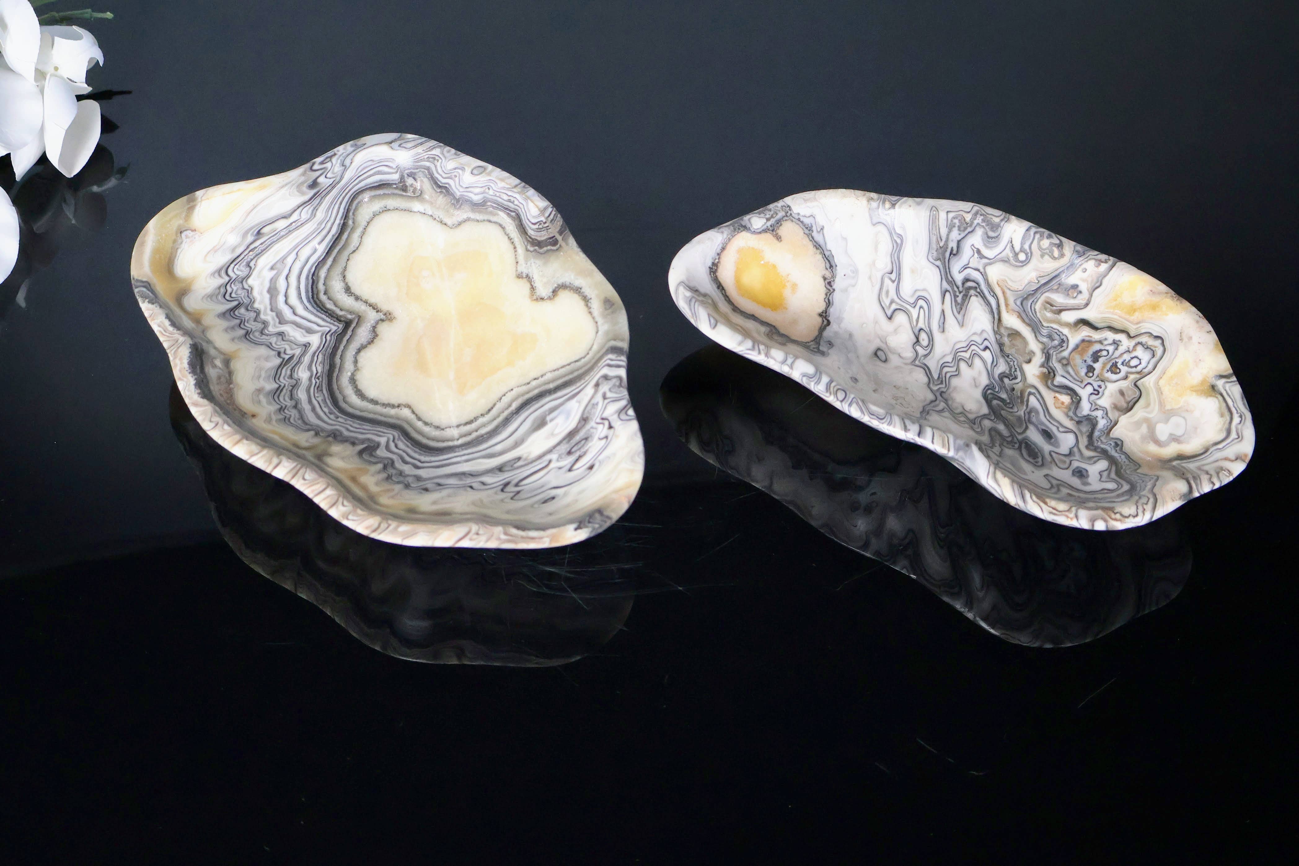 OnyxBowl – Prato de joias por atacado – Pratos de joias Zebra Onyx, Pratos de bugigangas de luxo esculpidos à mão4