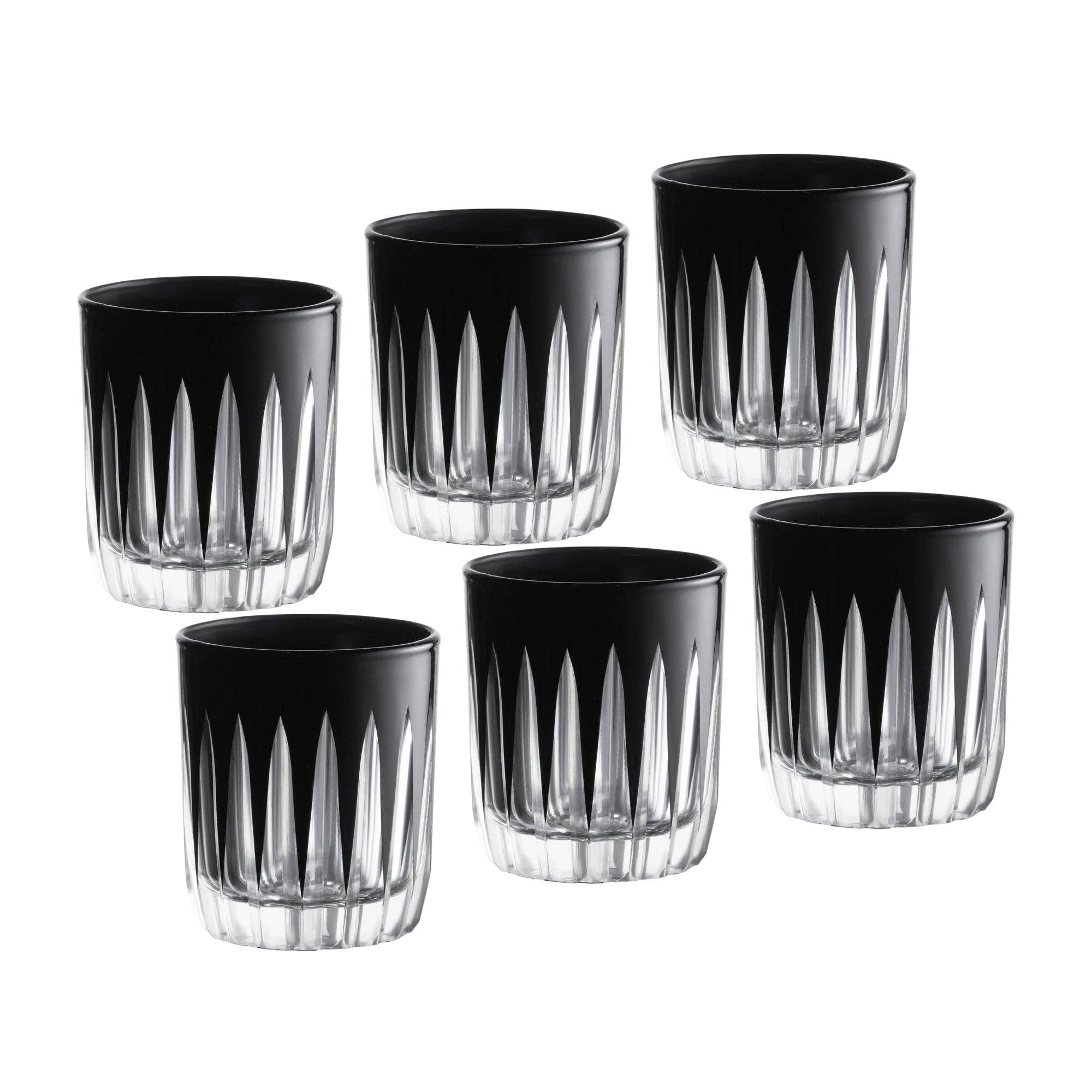 Barski - Wholesale Shot Glass - Shot Liquor Glasses, Black, Set of 6 , 2.6 Oz.2
