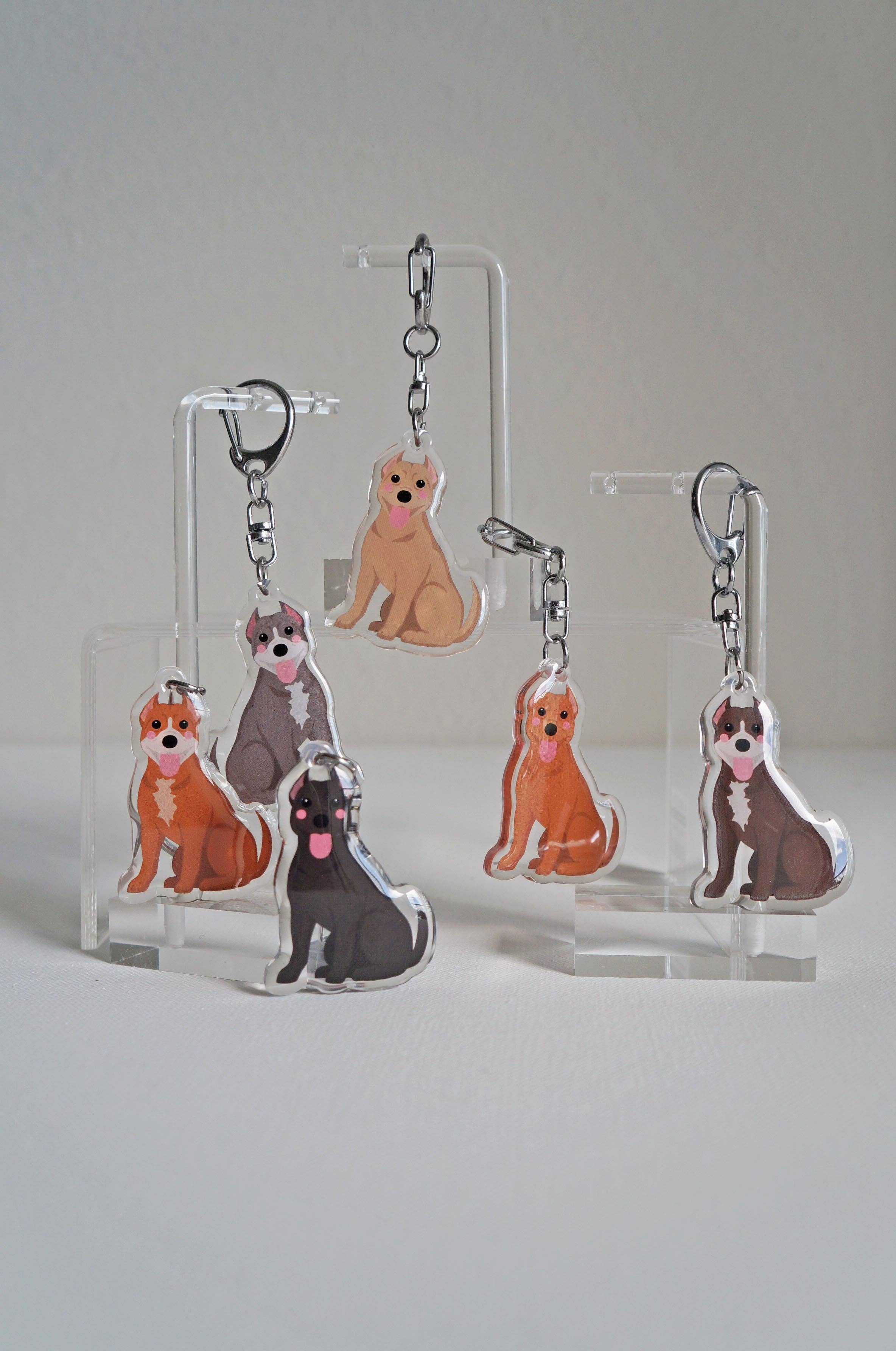 kiwi & WILLOW - Wholesale Keychain - Unisex - Pitbull Epoxy Keychain20