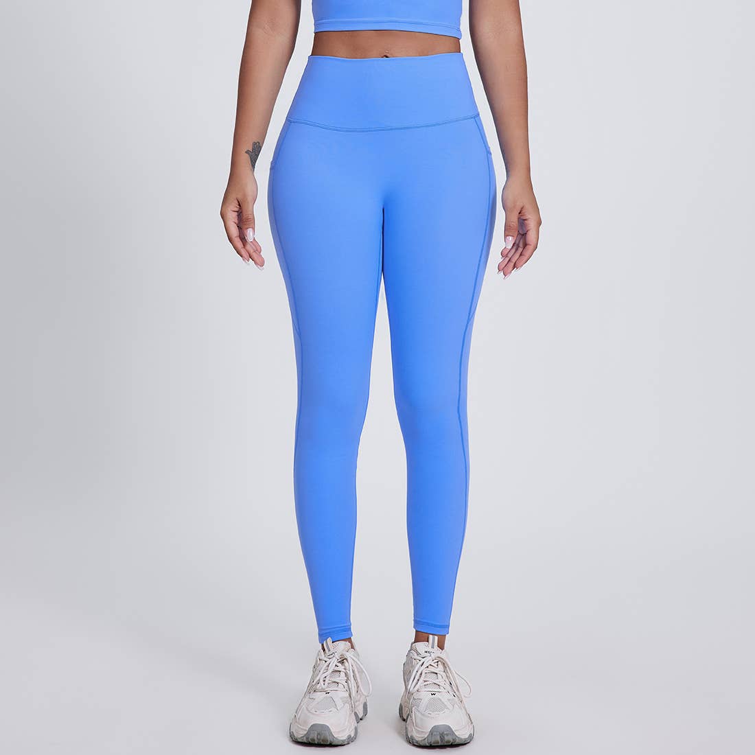 Sodalemon – Leggings de desporto/casuais - Mulher por atacado – Calças de Ioga com Bolsos Laterais para Mulheres, Leggings Desportivas sem Costura Frontal9
