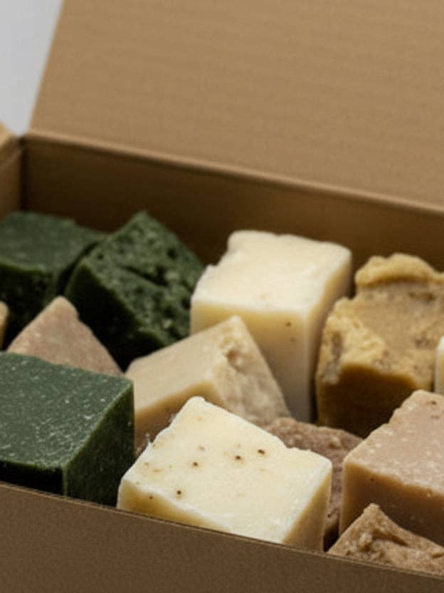 Soap Scrap Box for wholesale by The Bubble Boutique