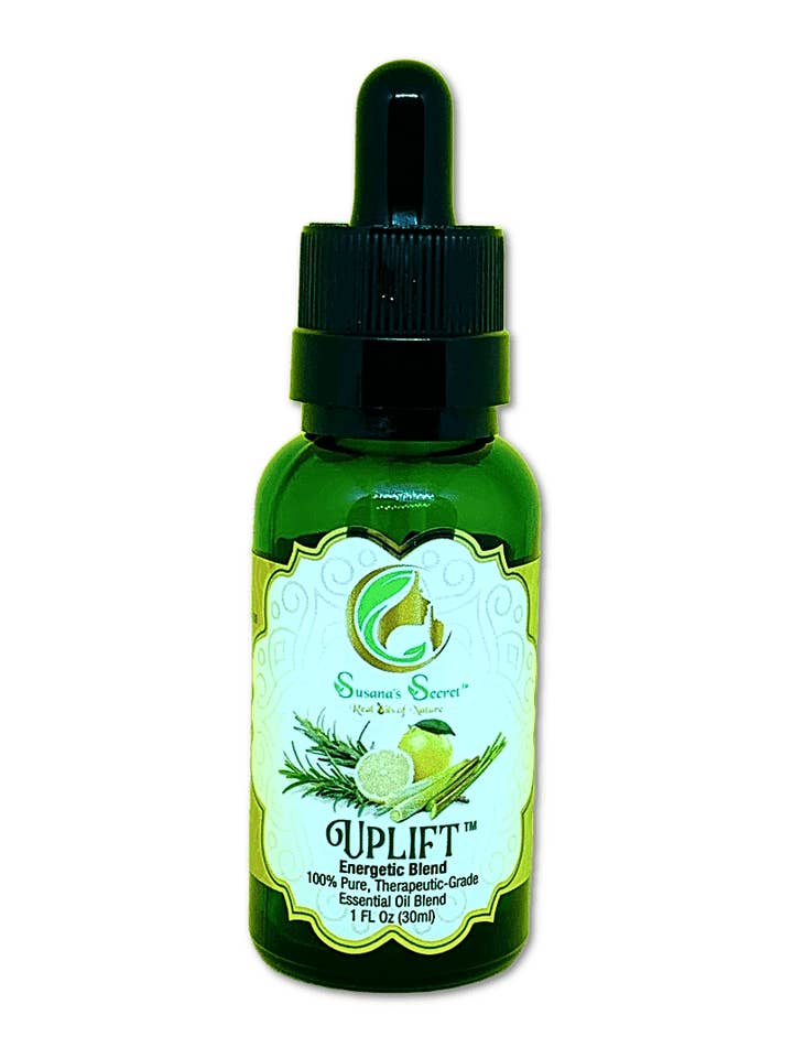 "UPLIFT"- Energetic Blend- Essential Oil - 100% PURE, Therapeutic-Grade, 1 FL Oz/30 ml- Glass bottle w/dropper pipette for wholesale by Susana’s Secret