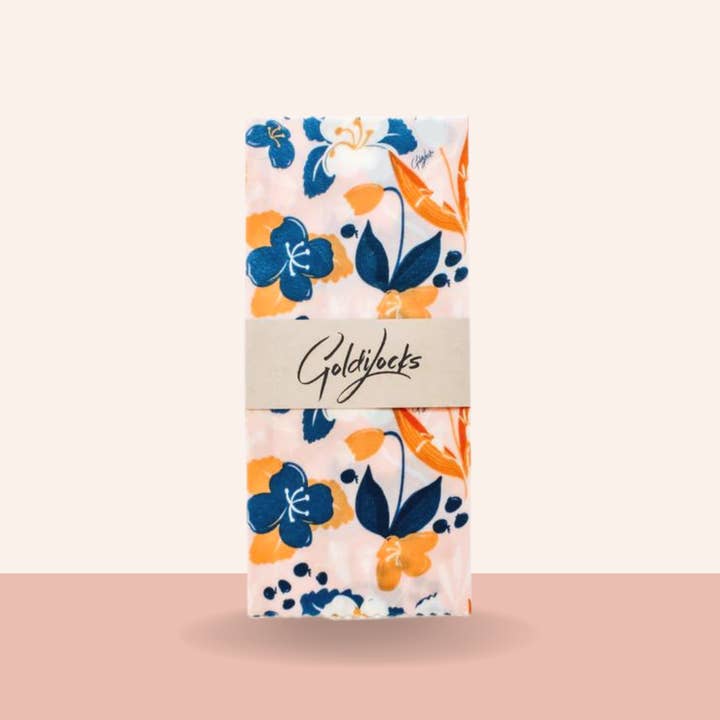 Goldilocks Goods - Wholesale Food storage wrap/bag - Reusable Beeswax Food Wraps: Amber Blueberry Single Medium3