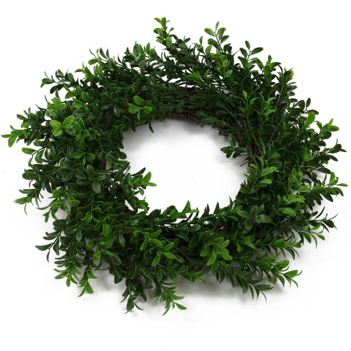 coroa de flores em salgueiro 25 cm verde por atacado de Floratexx