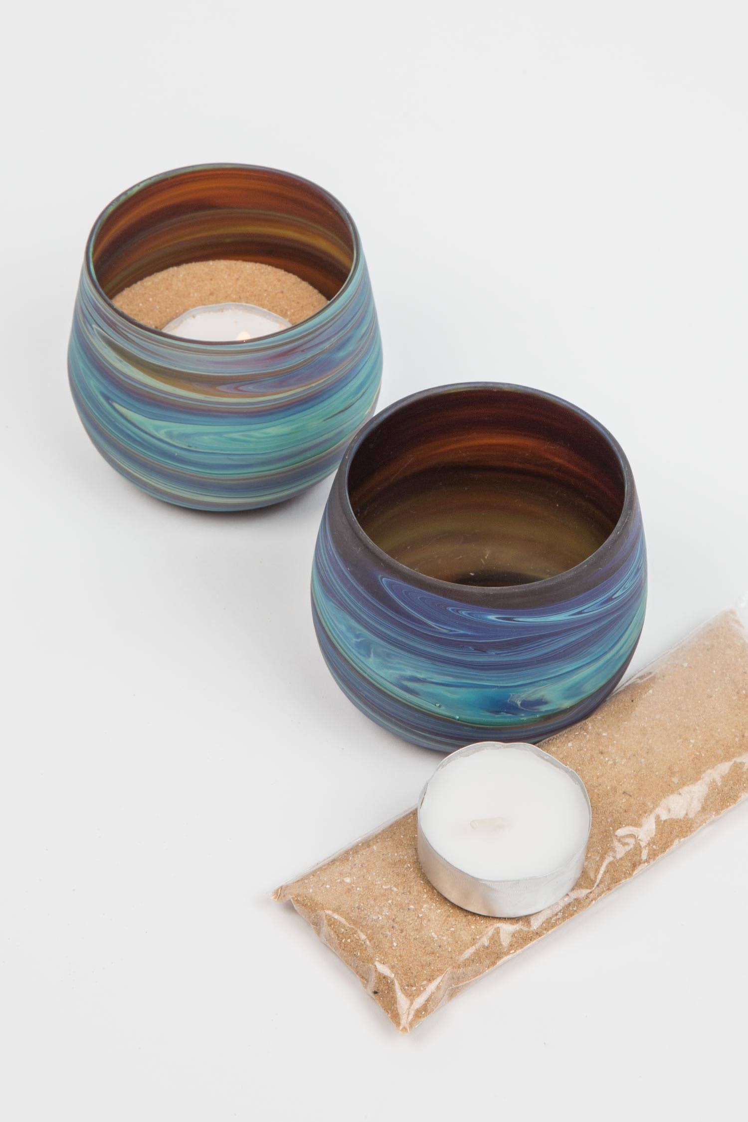 Ten Thousand Villages - Wholesale Candle Holder - Phoenician Glass Candleholder2