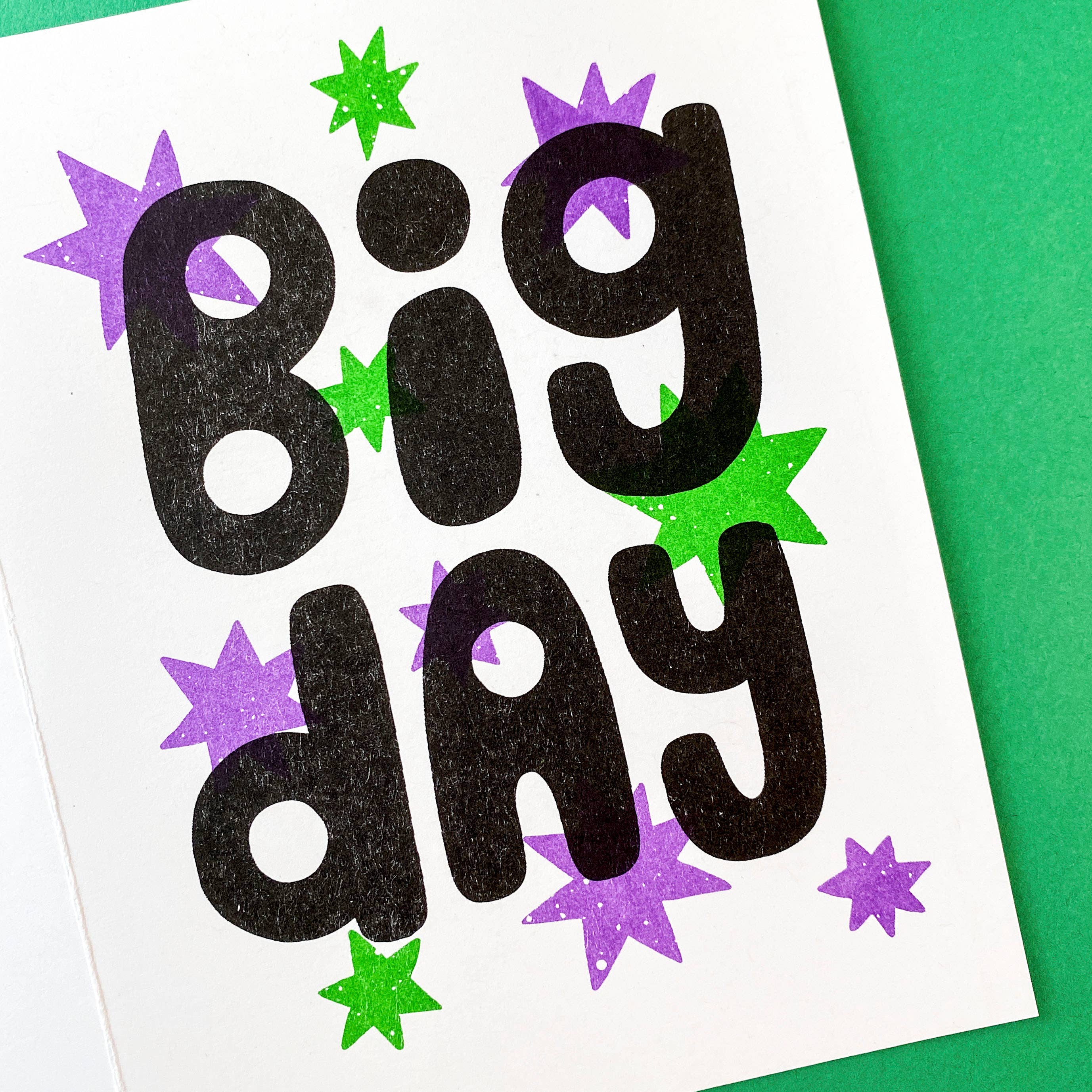 Beetle Ink Co. - Wholesale Congratulations Card - Big Day Risograph Card3