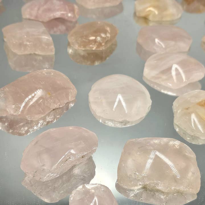 Rose Quartz Crystal Half Polished for wholesale by Distinction Crystals
