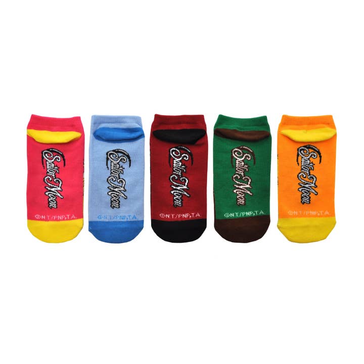 Everything Legwear - Vente Chaussettes – femme - Lot de 5 paires de chaussettes Sailor Moon avec personnages préférés