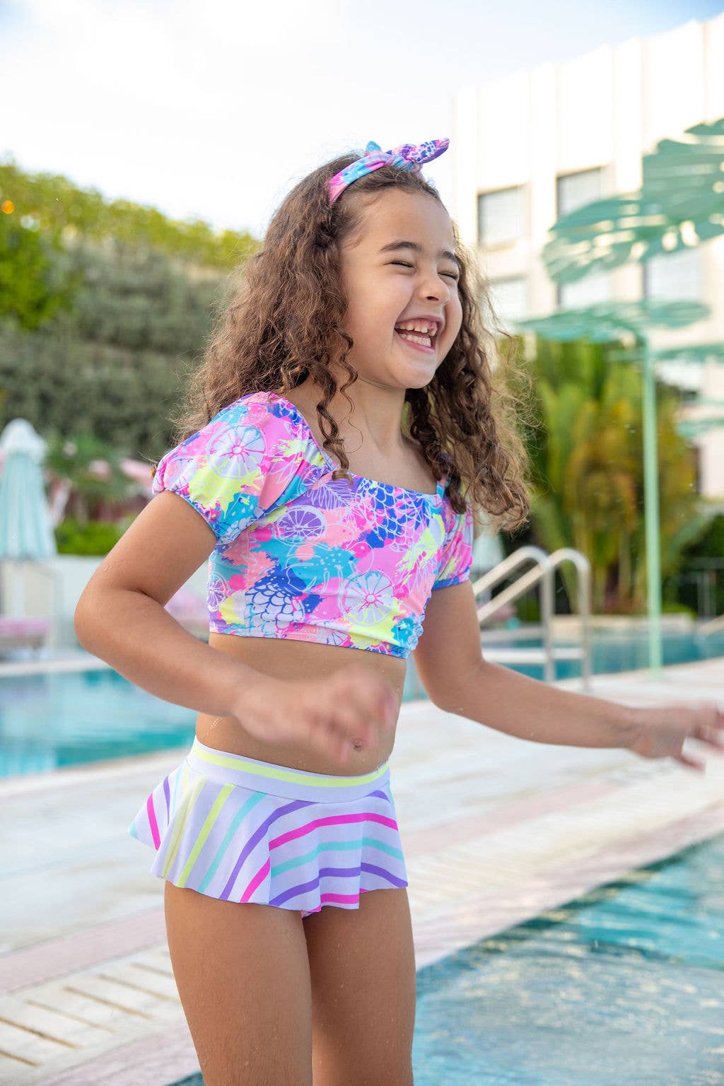 Blueberry Bay - Wholesale Two Piece Swimsuit - Kids - Sand Dollar Two Piece Swimsuit3