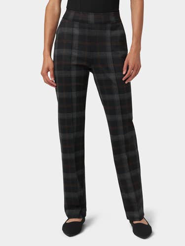 Plaid Pull-On Trouser for wholesale by Hue Canada