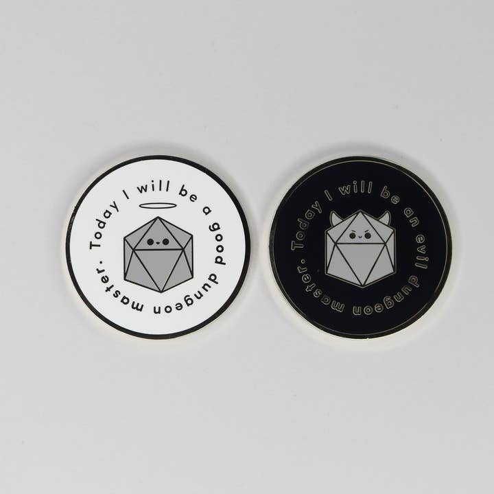 Dbl Feature - Wholesale Keepsake Coin/Token - Dungeon Master Alignment Coin3