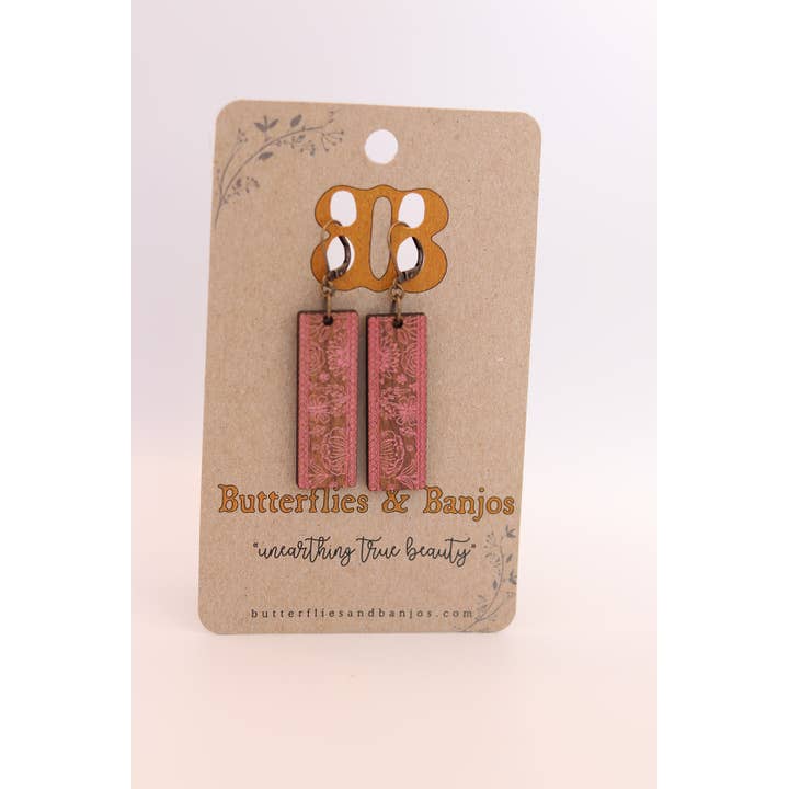 Butterflies and Banjos - Wholesale Dangle Earrings - Among the Wildflowers
