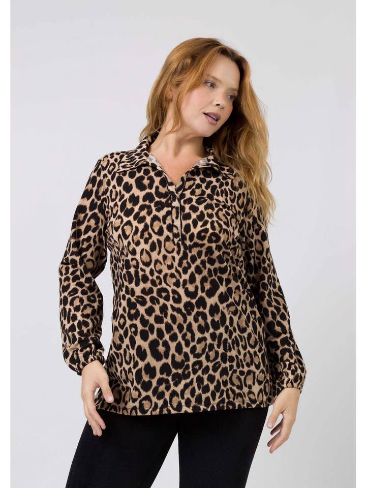 251153 - Polo in maglia stampata Collezione Autunno Inverno Taglie Forti per la vendita all'ingrosso da parte di Teresa Cardoso Oliveira