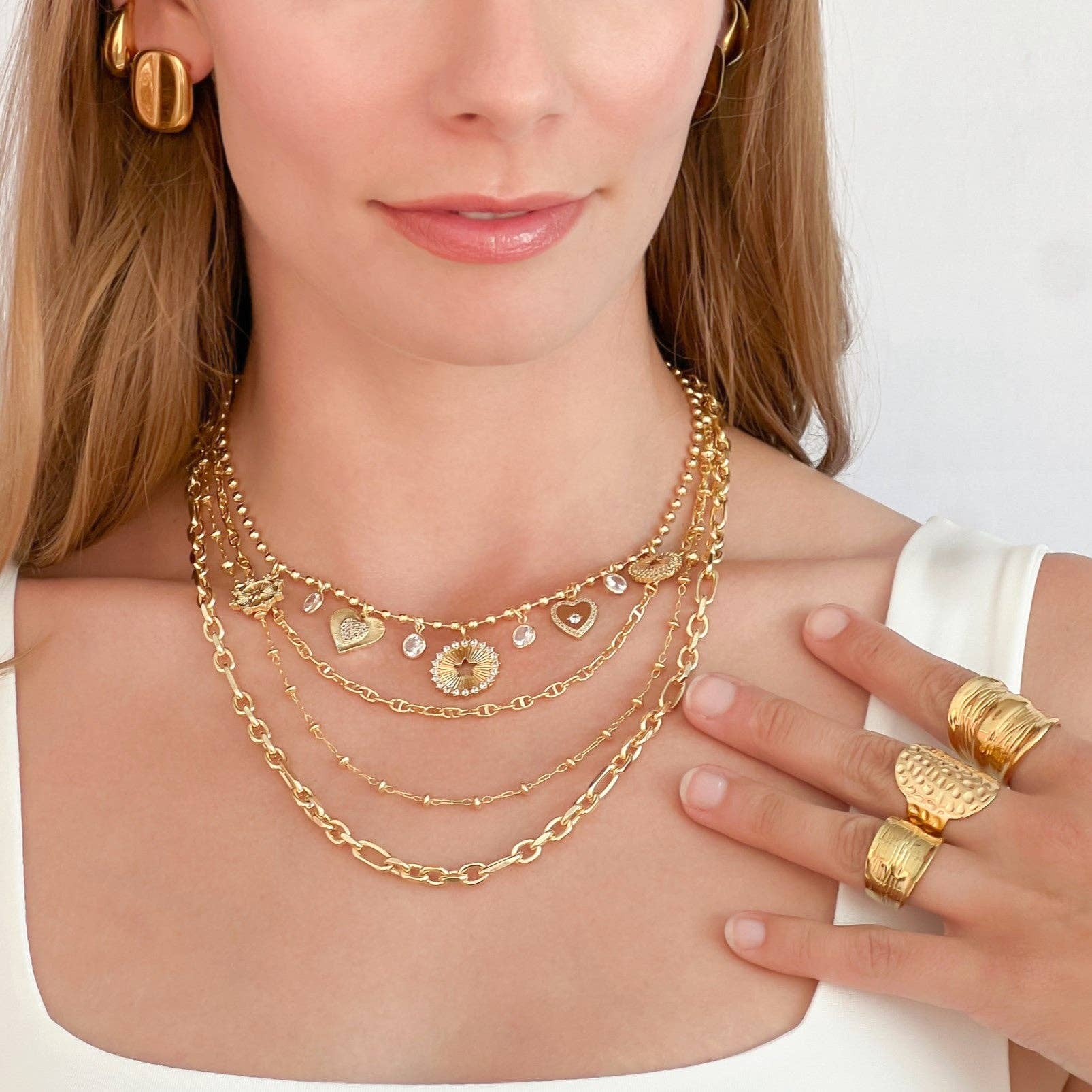 OMG Blings - Wholesale Cocktail/Statement Ring - C3R001 - Water Resistant Ring*3